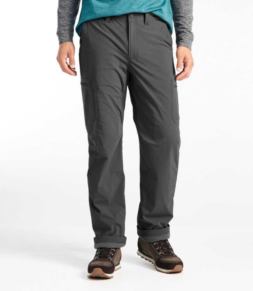 Men's Cresta Hiking Pants, Standard Fit, Fleece-Lined, Alloy Gray, small image number 2