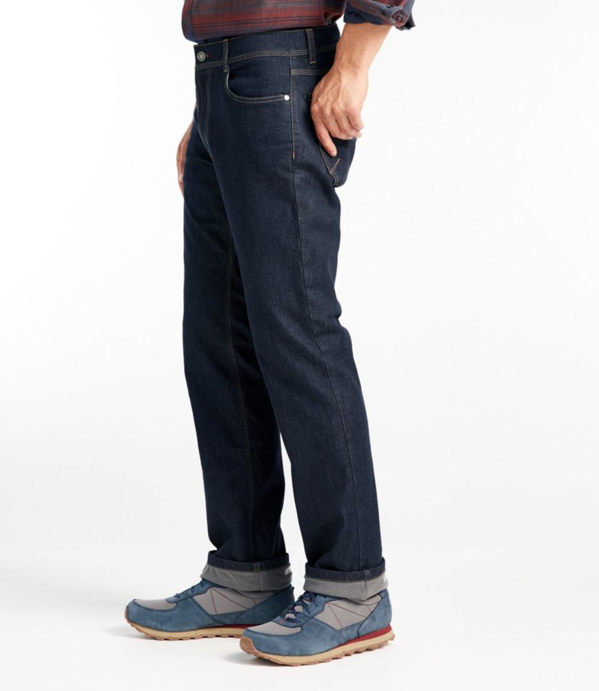 ll bean men's fleece lined jeans