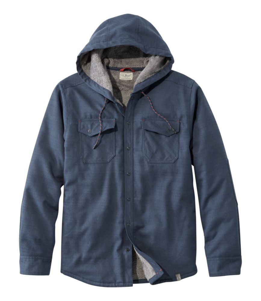 ll bean men's hooded flannel