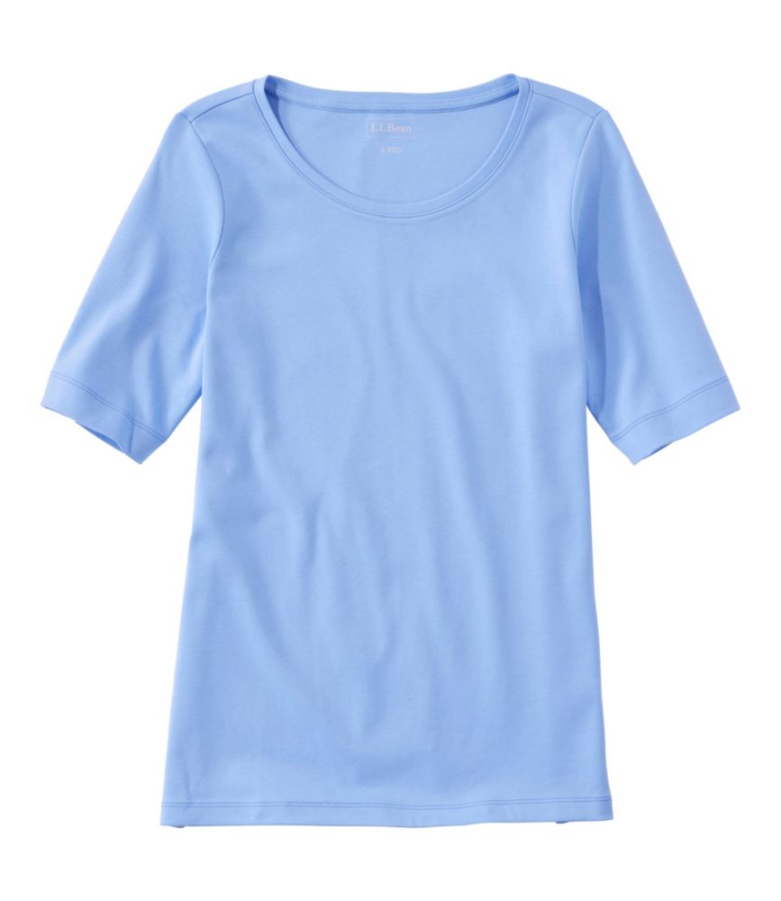 Women's L.L.Bean Jewelneck Tee, Elbow-Sleeve