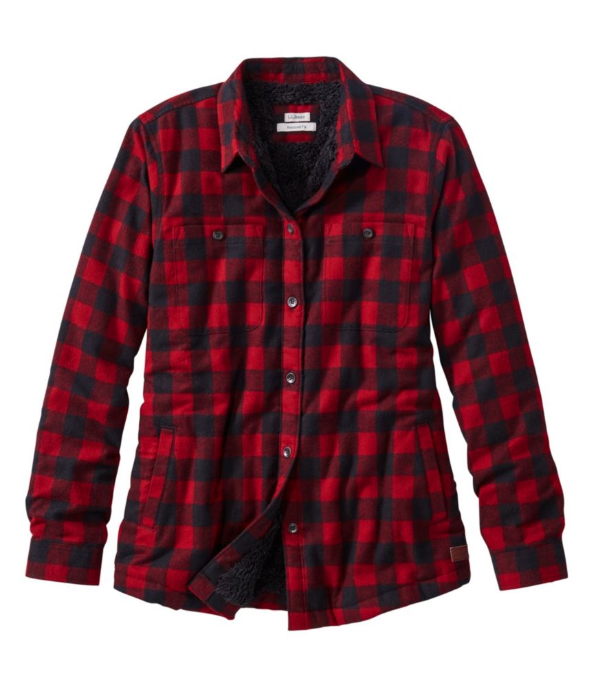 Women's Scotch Plaid Shirt, Sherpa-Lined, Flannel | L.L.Bean