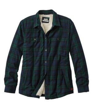 Women's Scotch Plaid Shirt, Sherpa-Lined