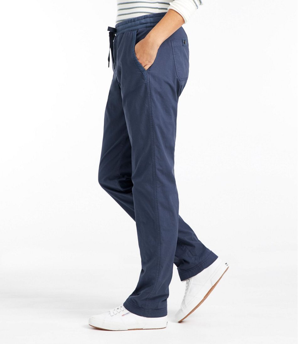 Women's Stretch Ripstop Pull-On Pants, Fleece-Lined