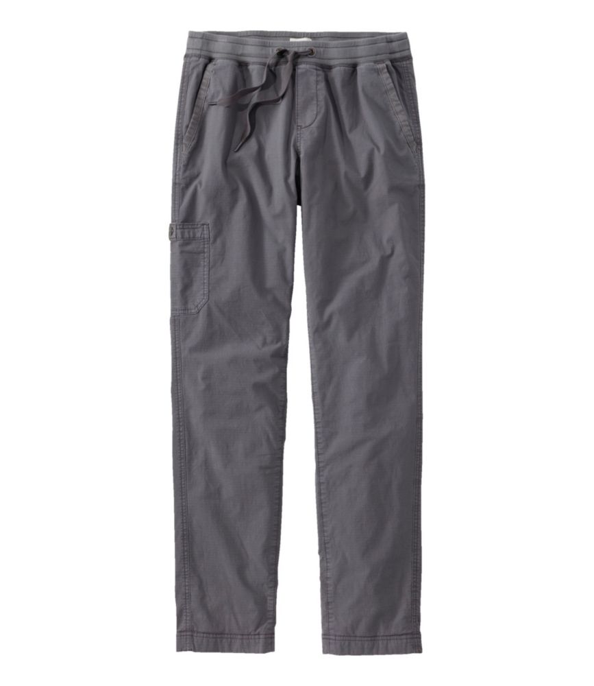 Women's Stretch Ripstop Pull-On Pants, Slim-Leg Fleece-Lined, Alloy Gray, small image number 1