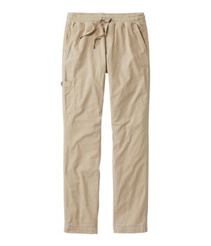 Women's Stretch Ripstop Pull-On Pants, Slim-Leg Fleece-Lined