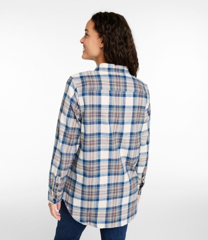 Women's Scotch Plaid Flannel Shirt, Tunic