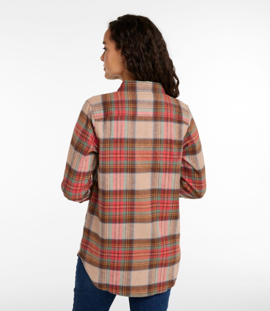 Women's Scotch Plaid Flannel Shirt, Tunic