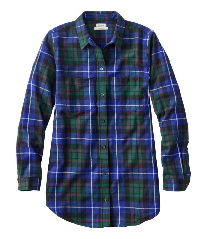 Blue flannel shirt womens best sale