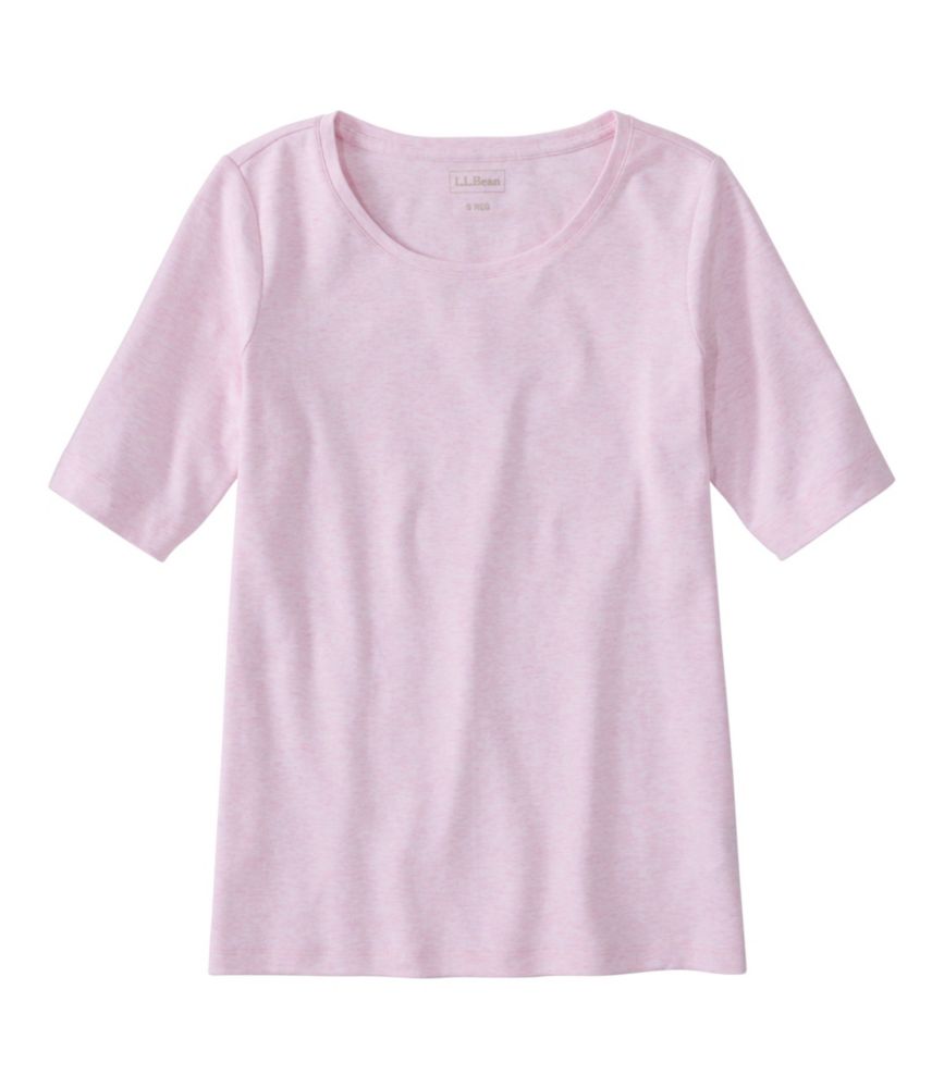 Women's L.L.Bean Jewelneck Tee, Elbow-Sleeve