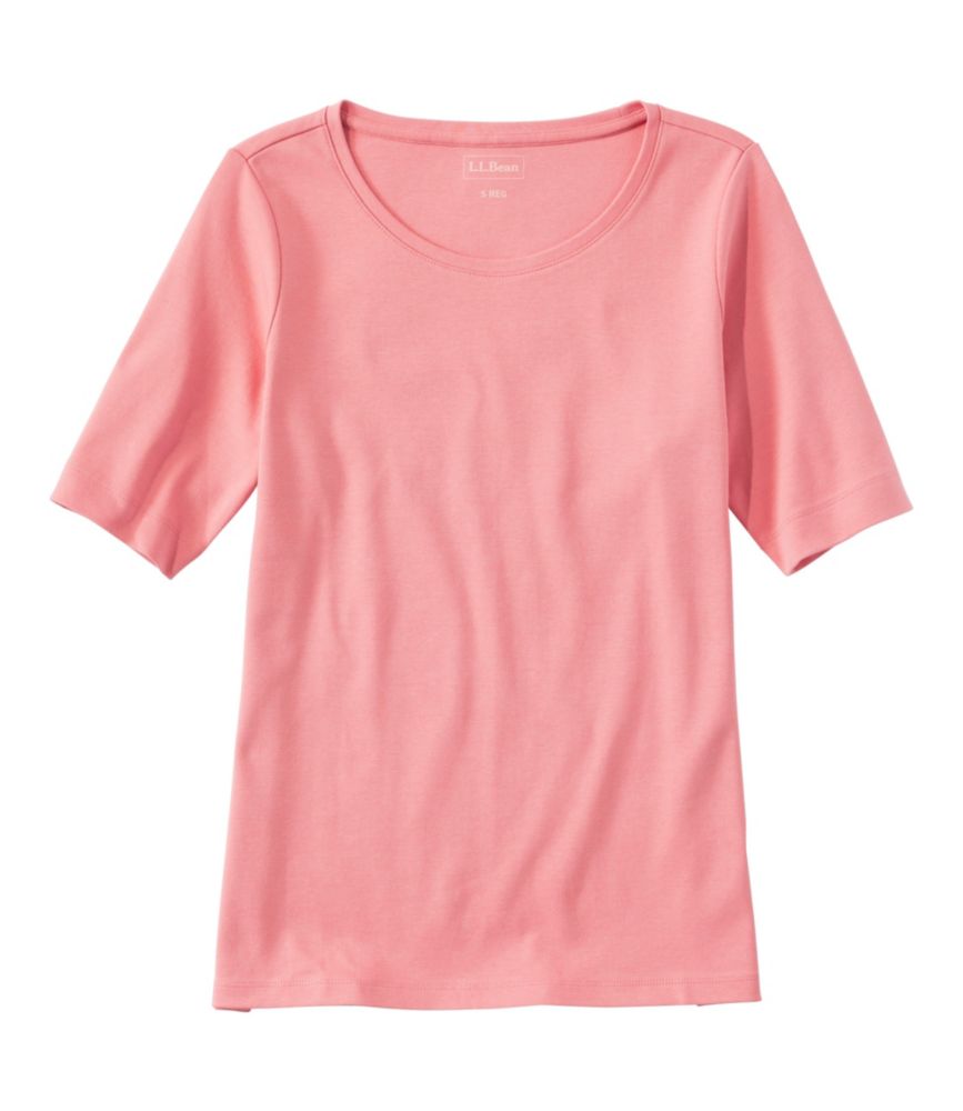Women's L.L.Bean Jewelneck Tee, Elbow-Sleeve