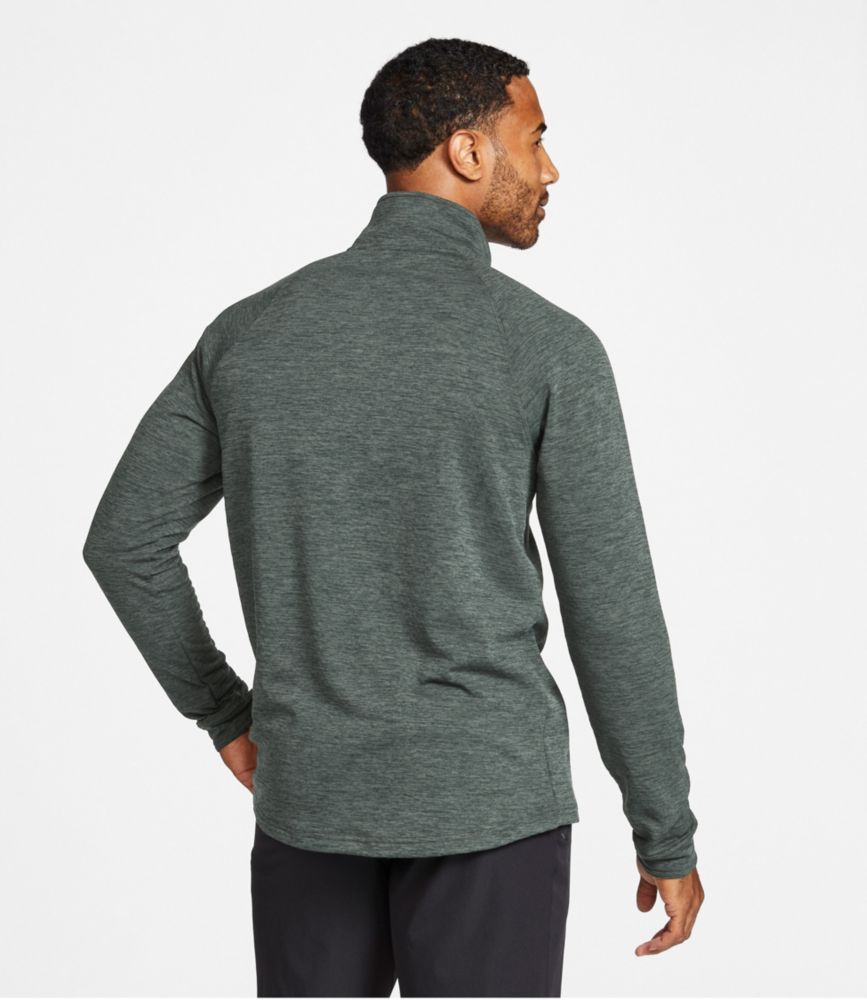 Men's Adventure Grid Fleece, Quarter-Zip, Orange, small image number 3