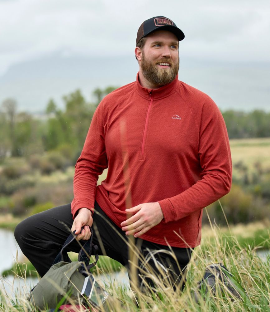 Men's Adventure Grid Fleece, Quarter-Zip