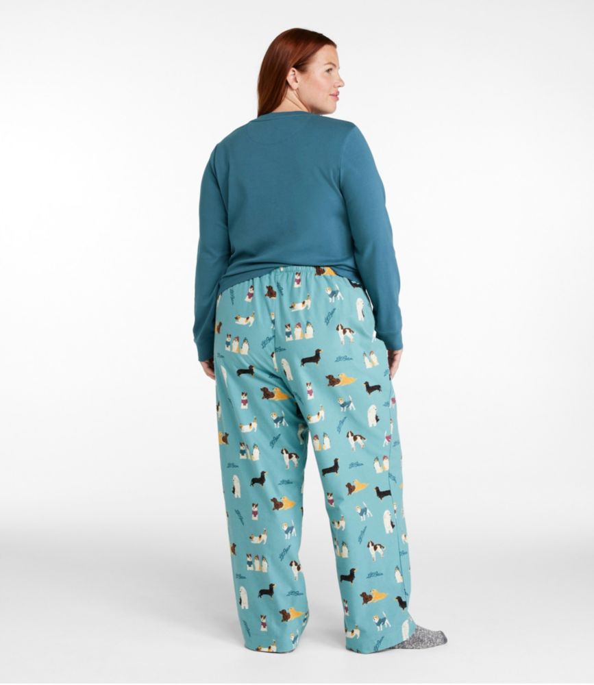 Women's Cozy PJ Set, Print, Red Snowflake Forest, small image number 3