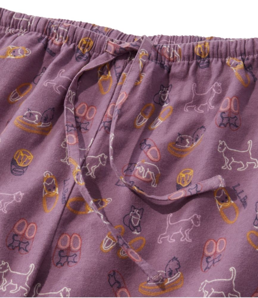 Women's Cozy PJ Set, Print, Red Snowflake Forest, small image number 4