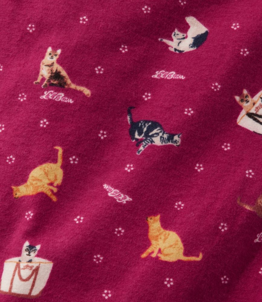 Women's Cozy PJ Set, Print, Red Snowflake Forest, small image number 5