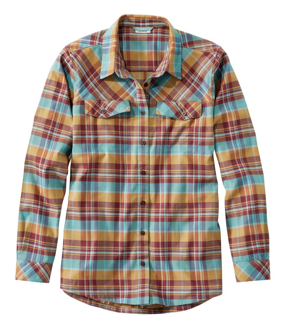 Women's Cabin Stretch Flannel Shirt, Plaid