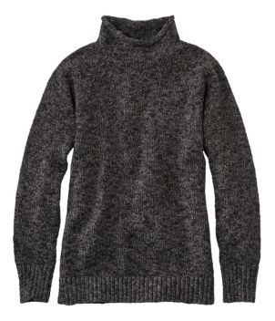 Women's Cotton Ragg Sweater, Funnelneck Pullover