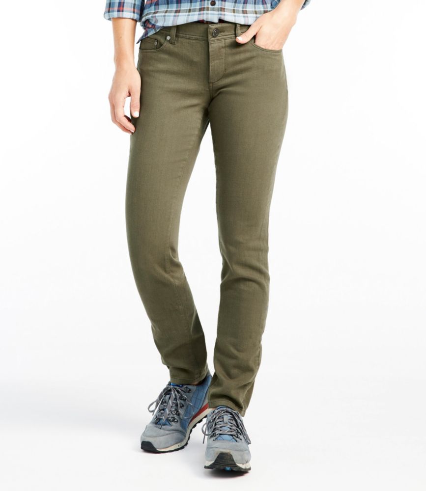 womens khaki stretch jeans