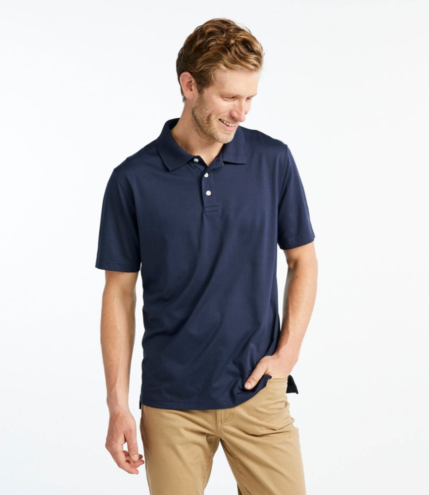 ll bean men's pima cotton polo shirts