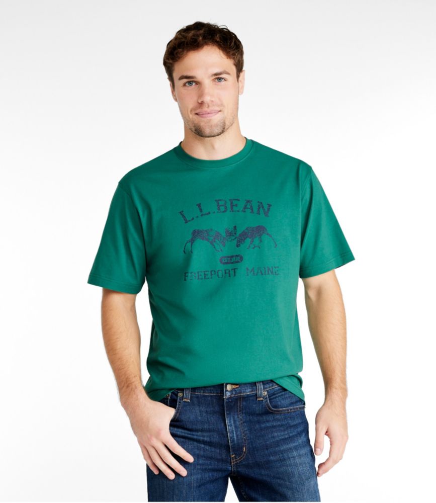 Men's Carefree Unshrinkable Tee, L.L.Bean Logo, Short-Sleeve, , small image number 2