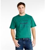 Men's Carefree Unshrinkable Tee, L.L.Bean Logo, Short-Sleeve