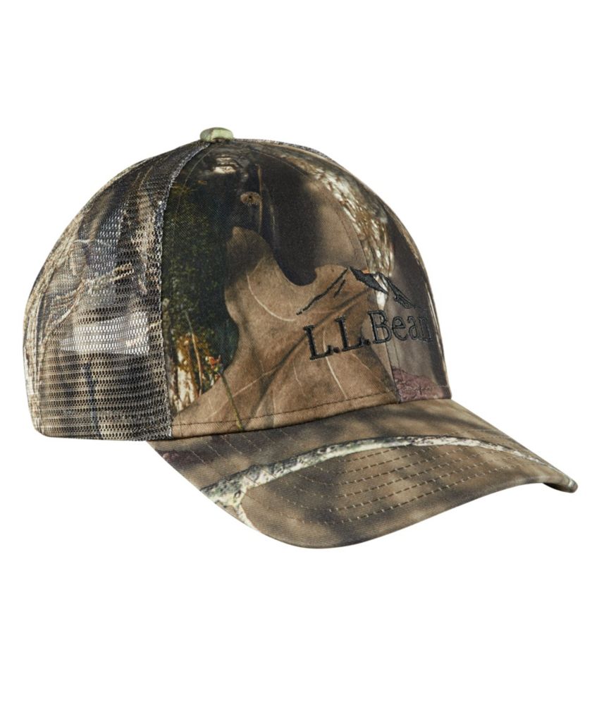 Adults' L.L.Bean Camouflage Trucker Hat, Mossy Oak Country, small image number 1