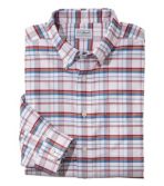 Men's Wrinkle-Free Classic Oxford Cloth Shirt, Long-Sleeve Plaid, Traditional Fit