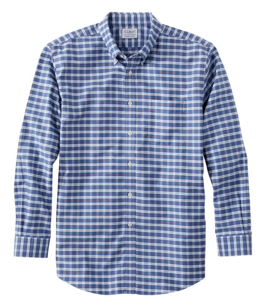 Men's WrinkleFree Classic Oxford Cloth Shirt, LongSleeve Plaid