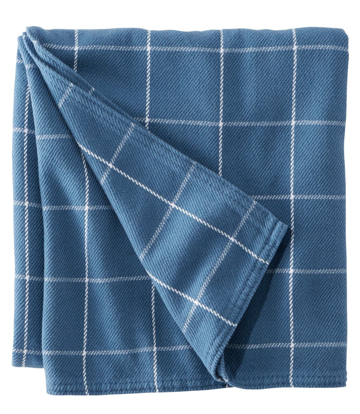 Maine-Made Cotton Blanket, Windowpane