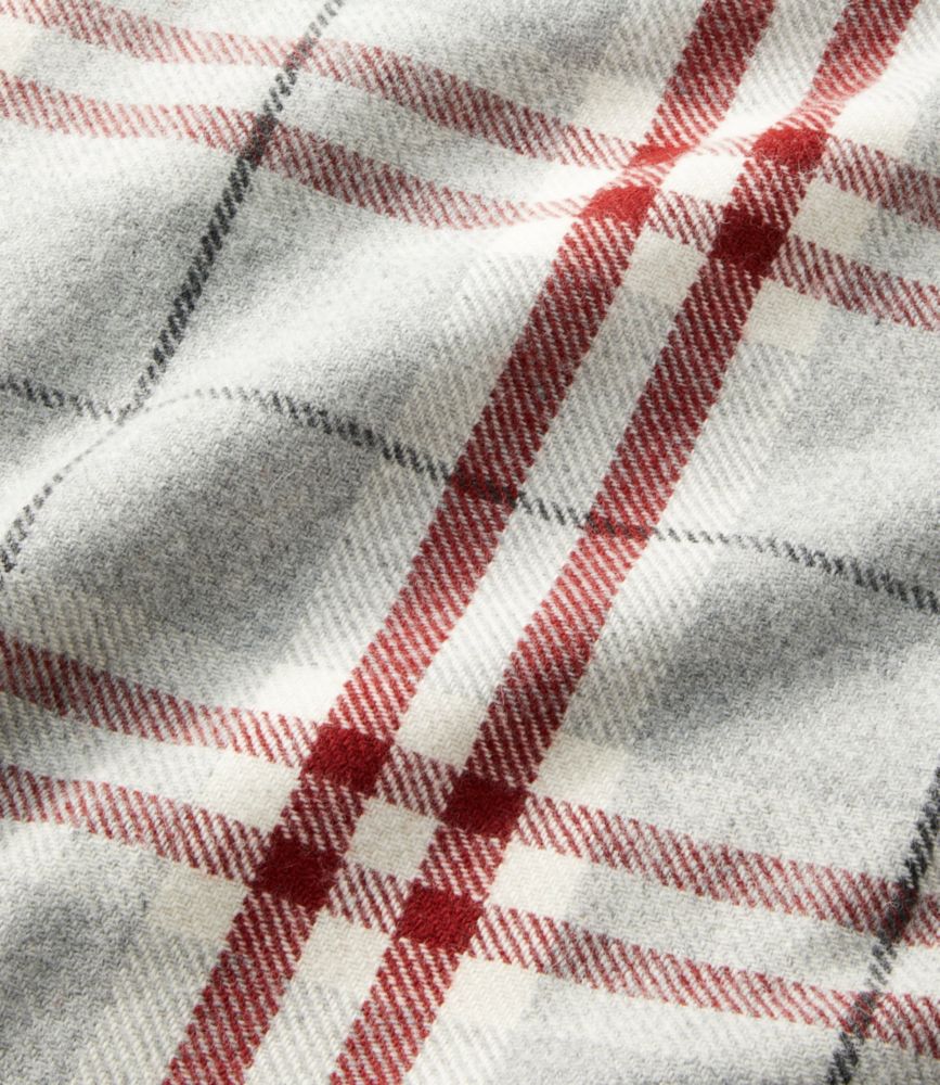 Washable Wool Blanket, Plaid, Dark Gray Heather, small image number 2