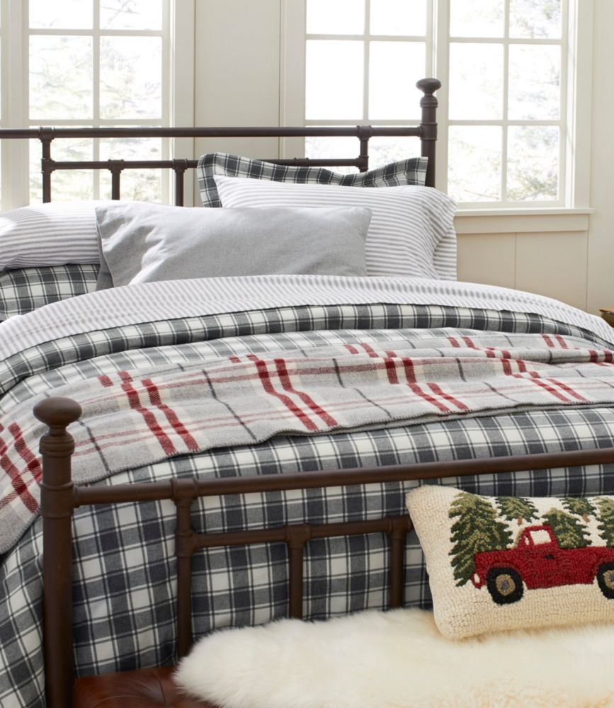 Washable Wool Blanket, Plaid, Natural Heather, small image number 3