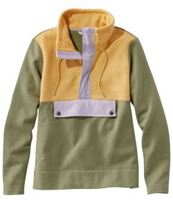 Women's Signature Organic Sweatshirt, Anorak Colorblock