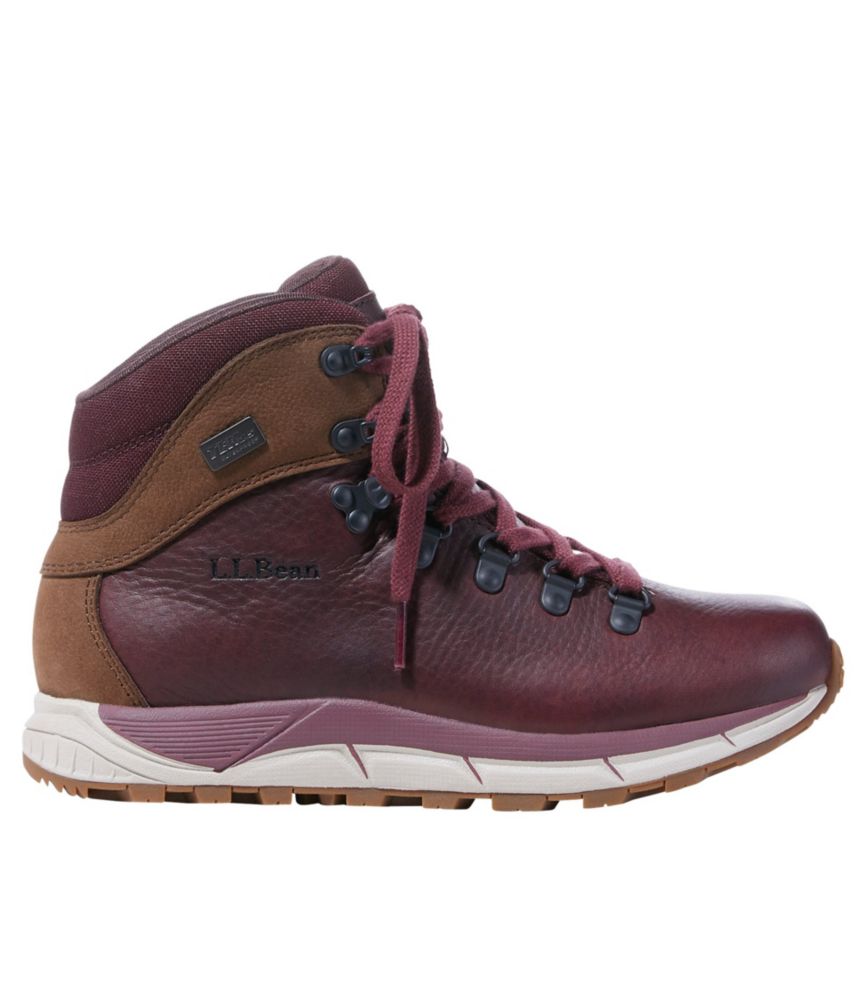 Women's Alpine Hiking Boots, Leather, Burgundy, small image number 1