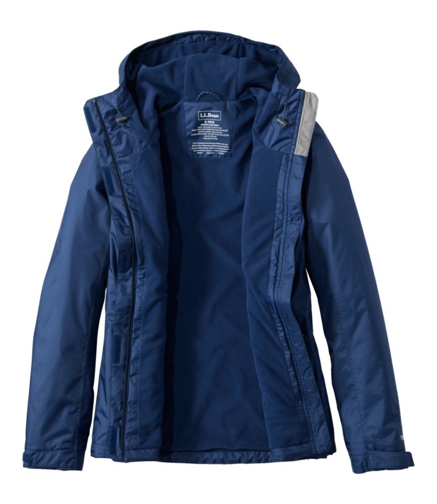 Women's Trail Model Rain Jacket, Fleece-Lined, Nautical Navy, small image number 7