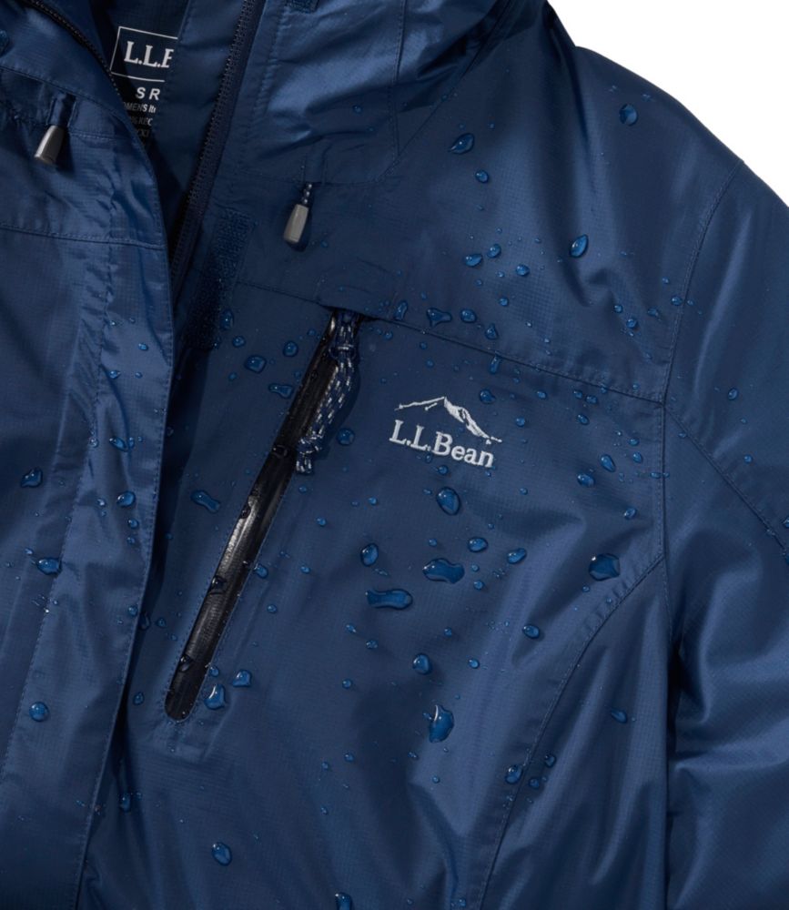 Women's Trail Model Rain Jacket, Fleece-Lined, Nautical Navy, small image number 11