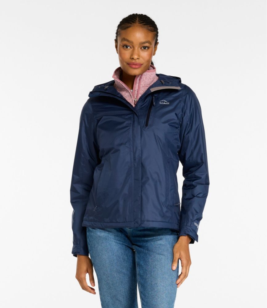 Women's Trail Model Rain Jacket, Fleece-Lined