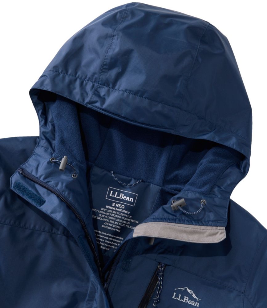 Women's Trail Model Rain Jacket, Fleece-Lined, Clover, small image number 9