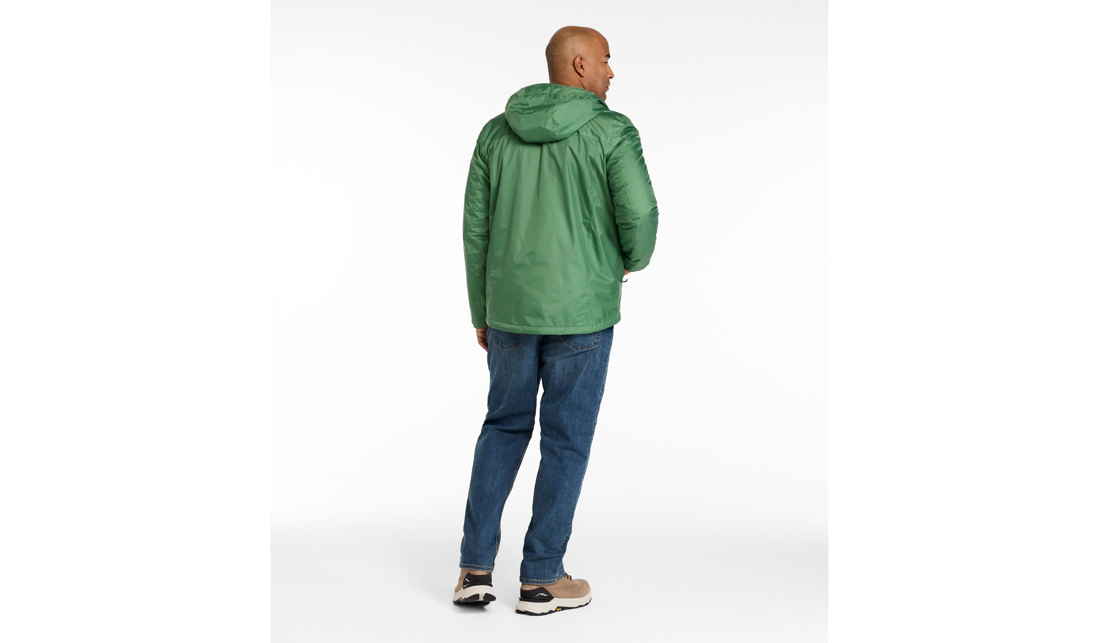 Men's Trail Model Rain Jacket, Fleece-Lined