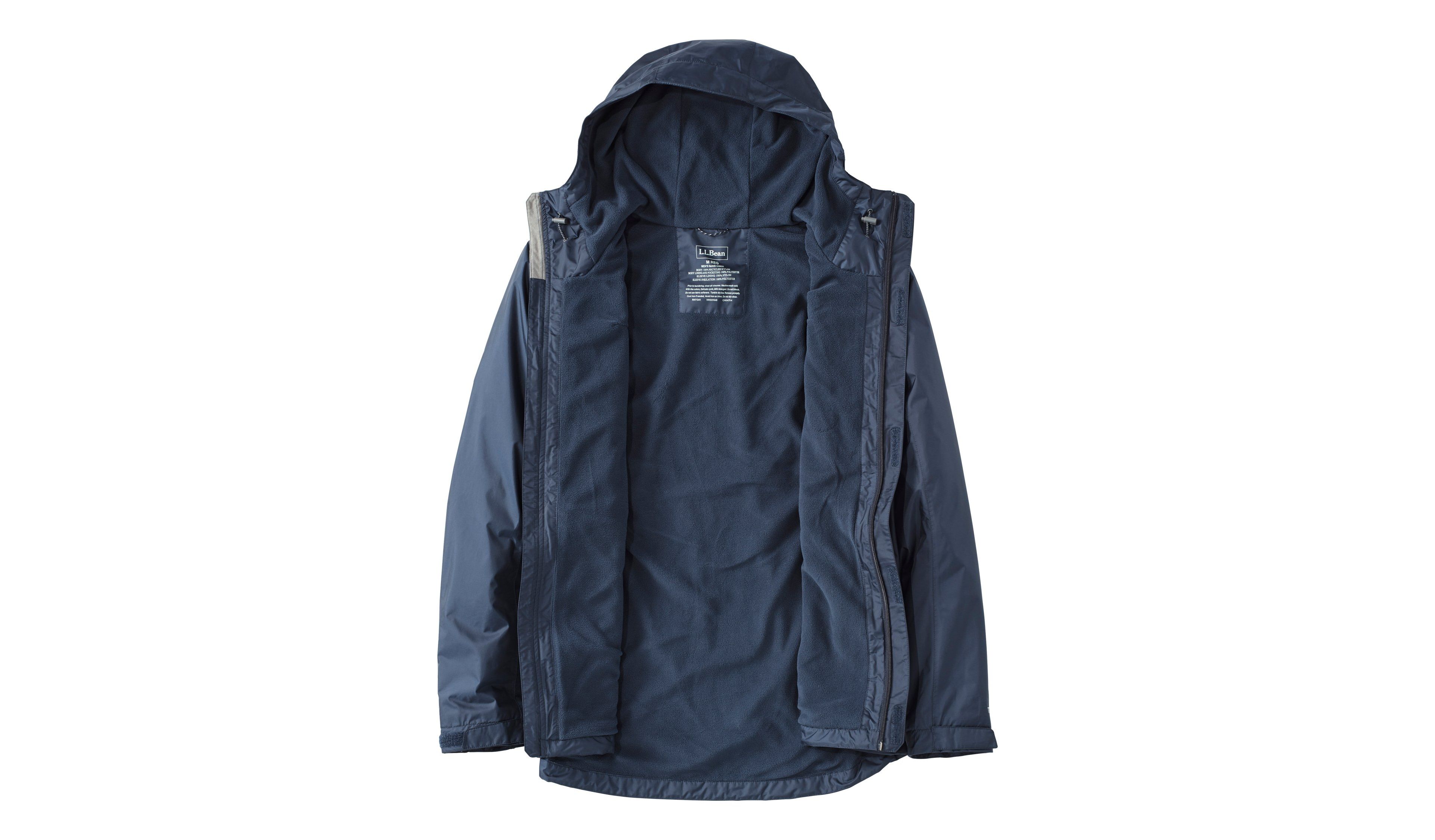 Men's Trail Model Rain Jacket, Fleece-Lined