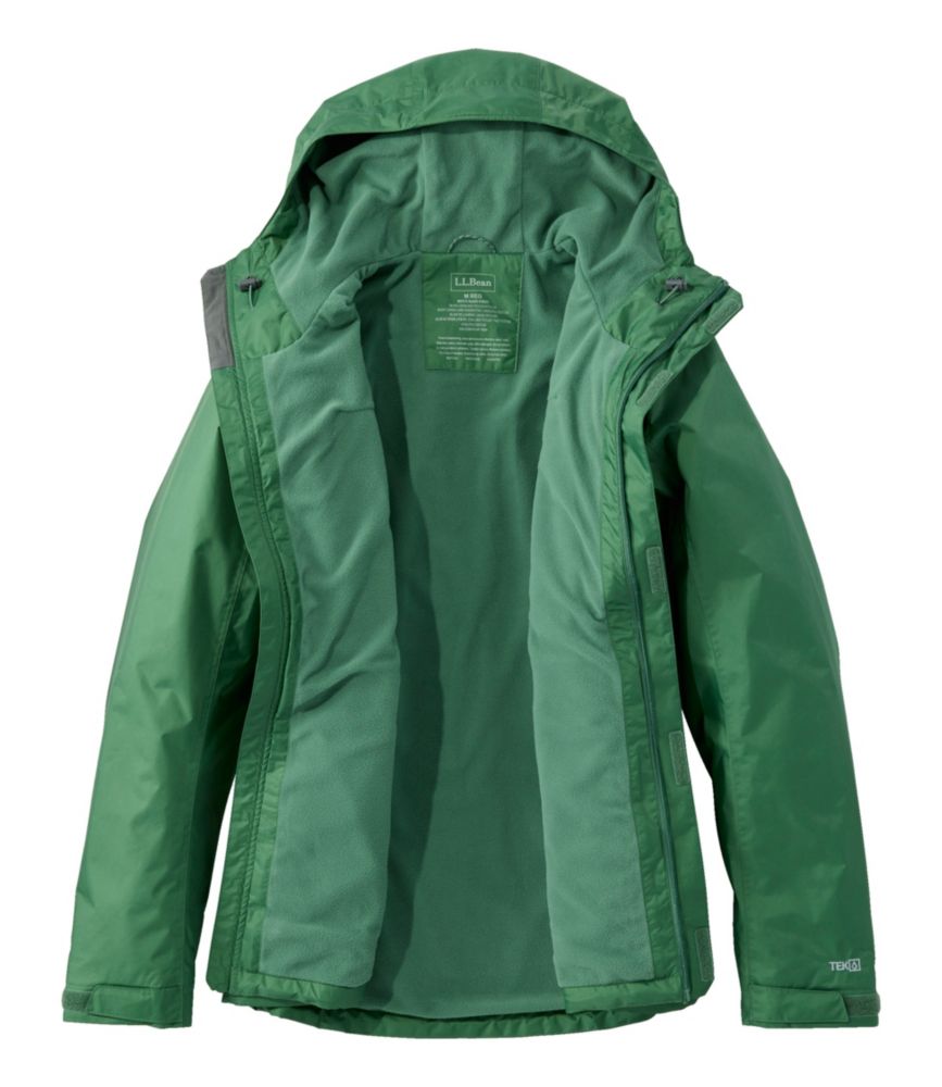 Men's Trail Model Rain Jacket, Fleece-Lined
