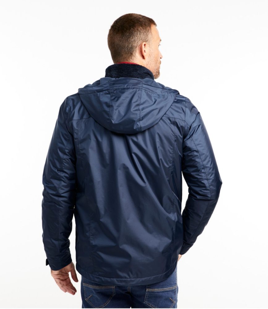 Men's Trail Model Rain Jacket, Fleece-Lined