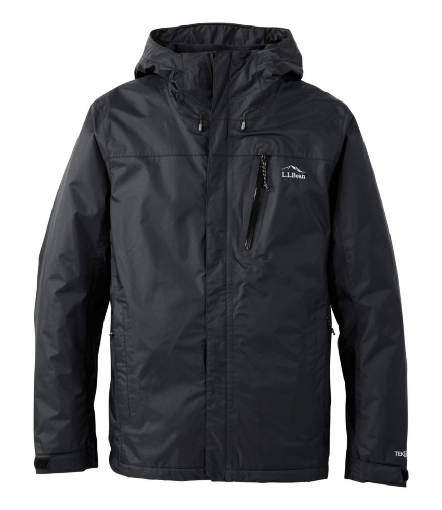 Men's Trail Model Rain Jacket, Fleece-Lined