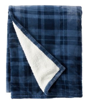 Wicked Plush Sherpa Throw, Plaid