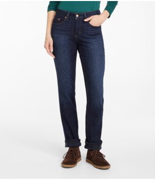 Women's BeanFlex® Jeans, Mid-Rise Straight-Leg Lined