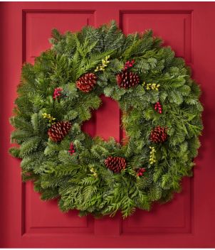 Woodland Berry Wreath, 30"