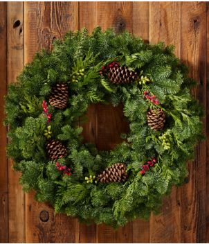 Woodland Berry Wreath, 30"