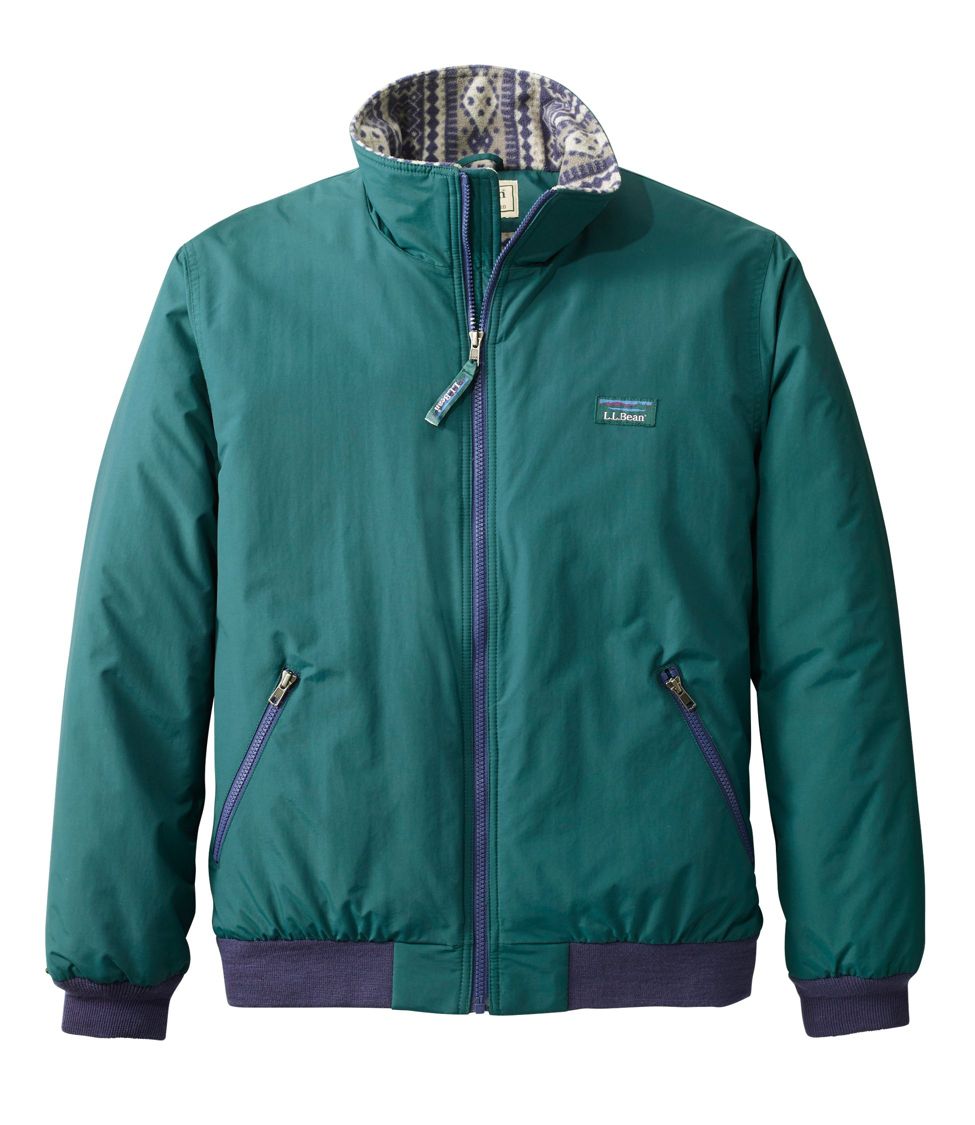 L.L.Bean Fleece-Lined Insulated Warm-Up Jacket