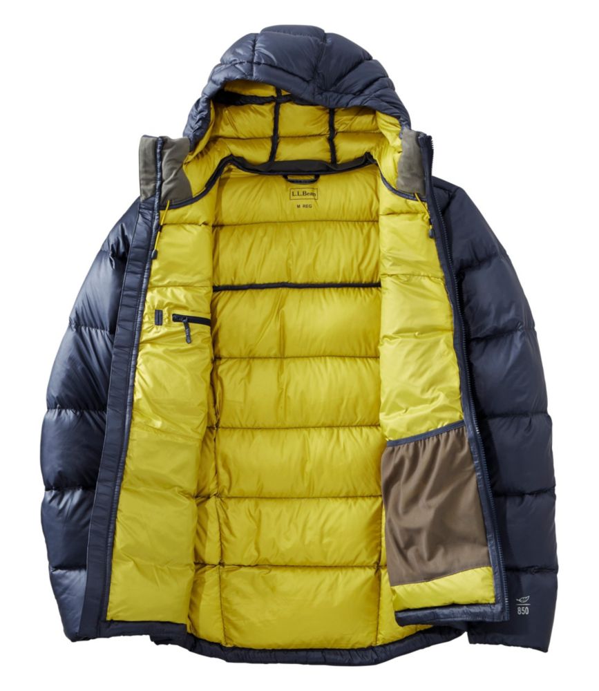 men's ultralight 850 down big baffle hooded puffer jacket