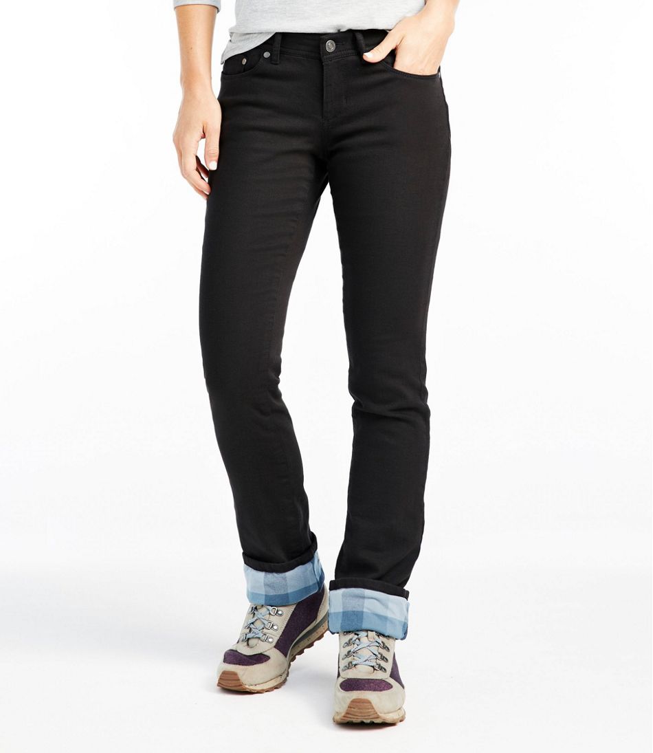 Women's L.L.Bean Performance Stretch Jeans, Low-Rise Slim-Leg