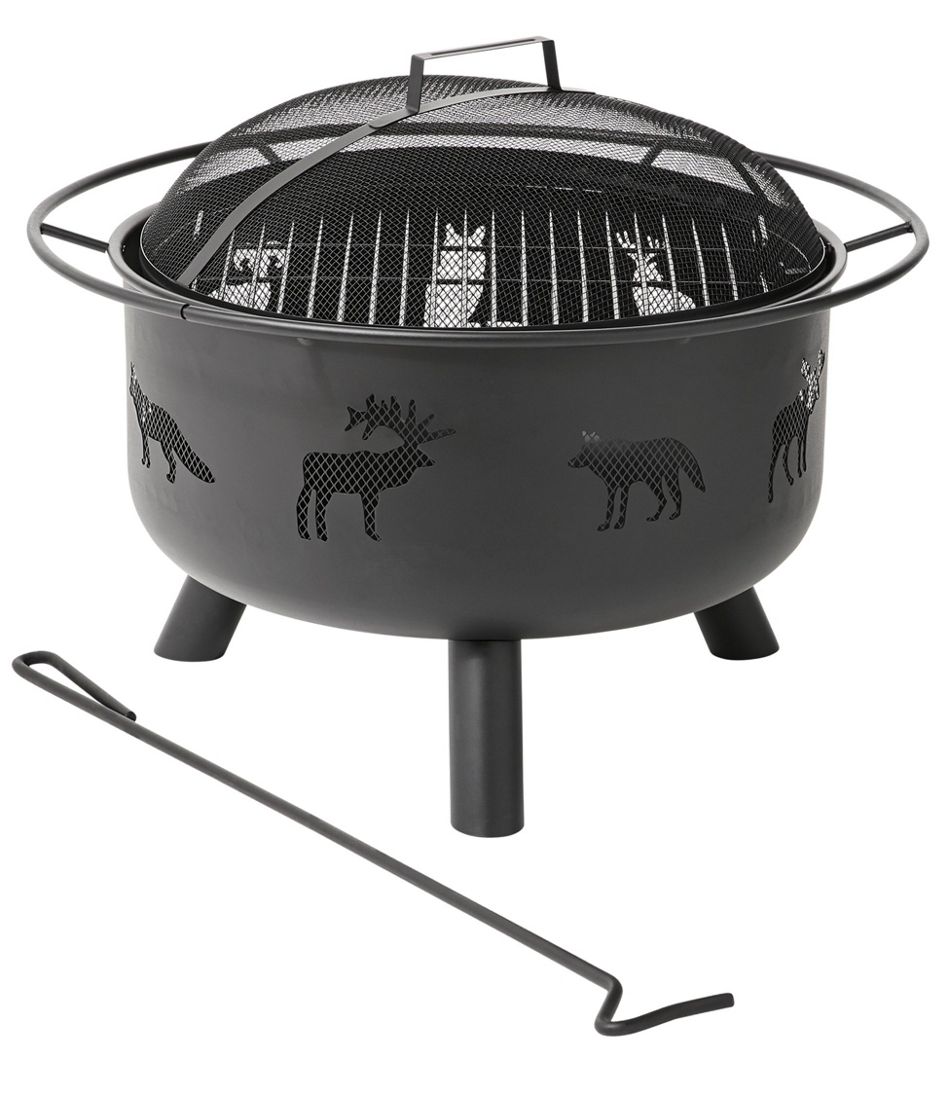 Backyard Wildlife Fire Pit And Grill, Animal Fire Pit